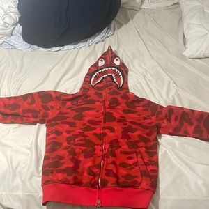 Red Shark Bape Full zip up